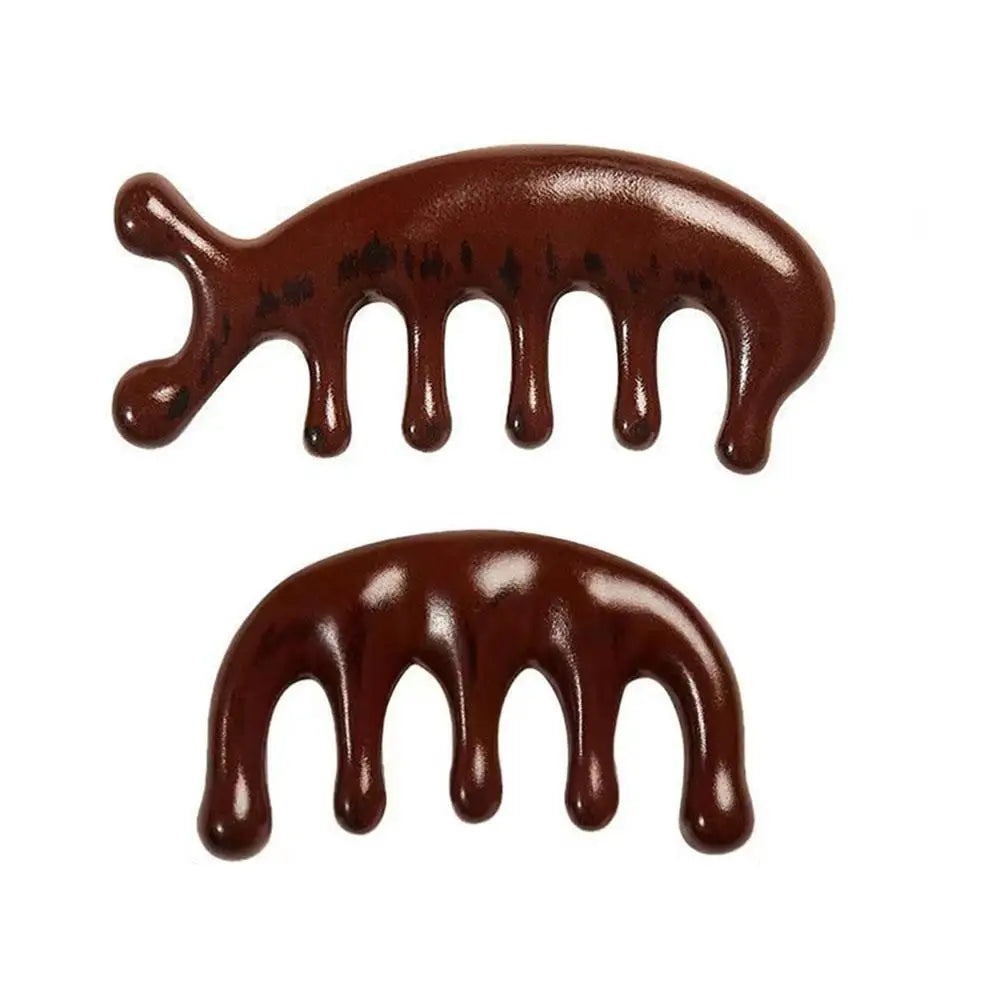 Gua Sha Massage Comb, Head and Face Scalp, Natural Facial Massager, Wide Tooth, Guasha Scraping, Body Massage
