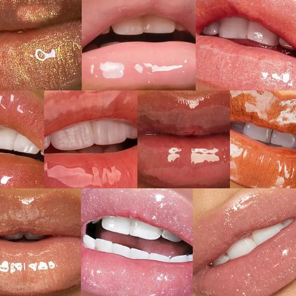 Shiny Hydrating Mirror Lip Gloss For Fuller Lips Long-Lasting Moisturizing Nude Lip Plumper Glossy Lip Gloss For Daily Makeup