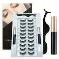 Magnetic Lashes & Magnetic Eyeliner Kit, Lash Extension No Glue Needed，There are two magnetic eyeliner and tweezers
