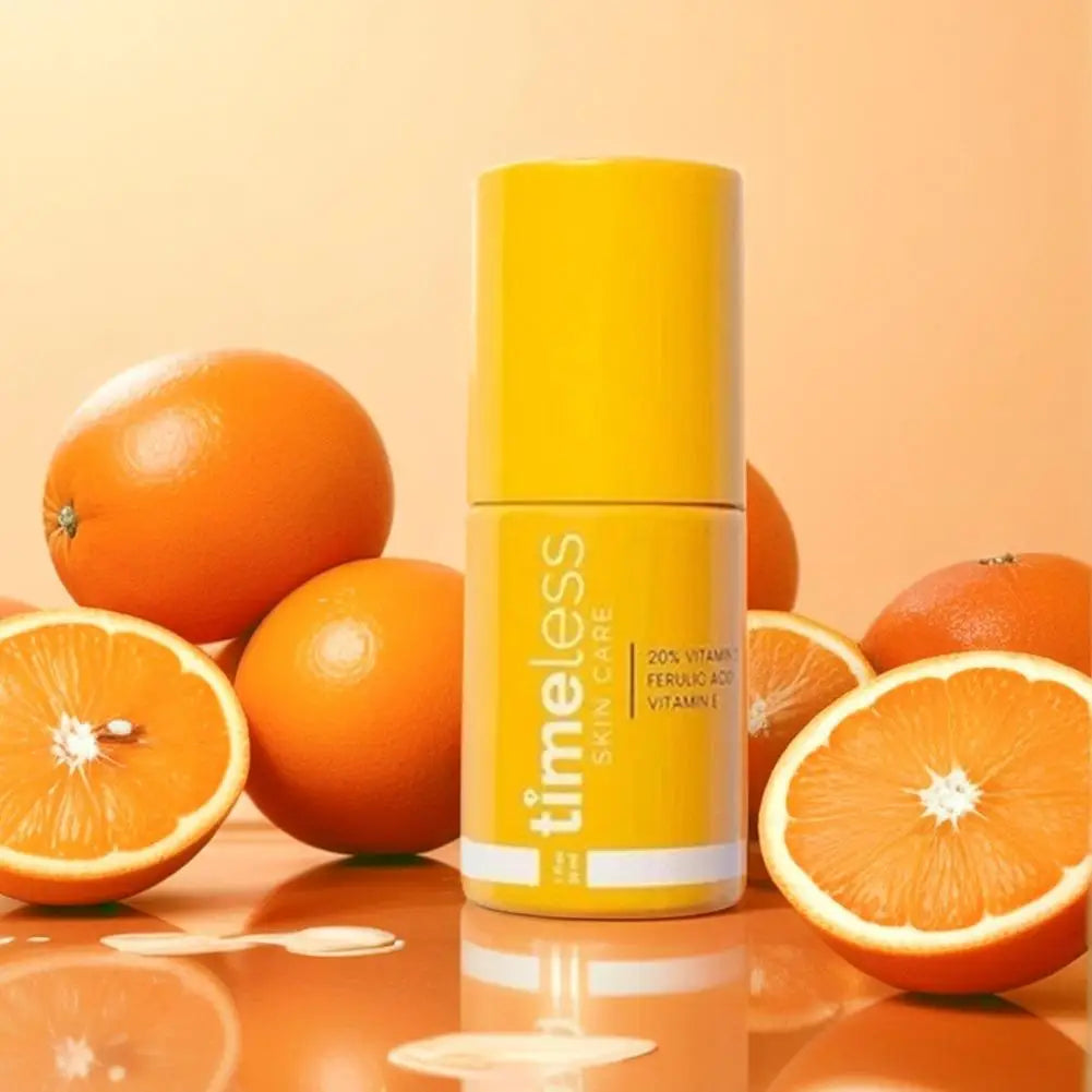 Timeless 20% Vitamin C Antioxidant Serum, Brightening Hydration Even skin tone for Radiance Enhance Skin Elasticity Shrink Pores