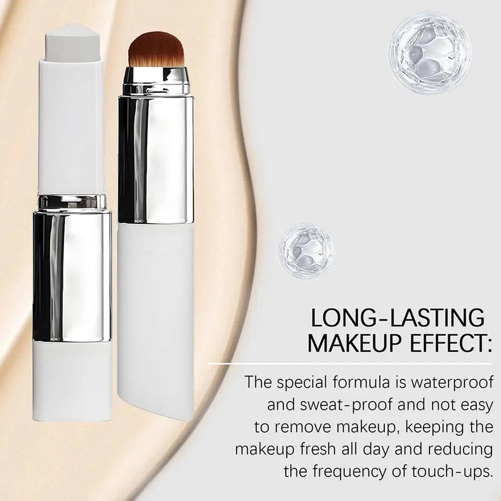 Color-Changing Foundation Stick Lightweight Moisturizing Brightening Concealer Foundation Color Changing for Various Skin Tones