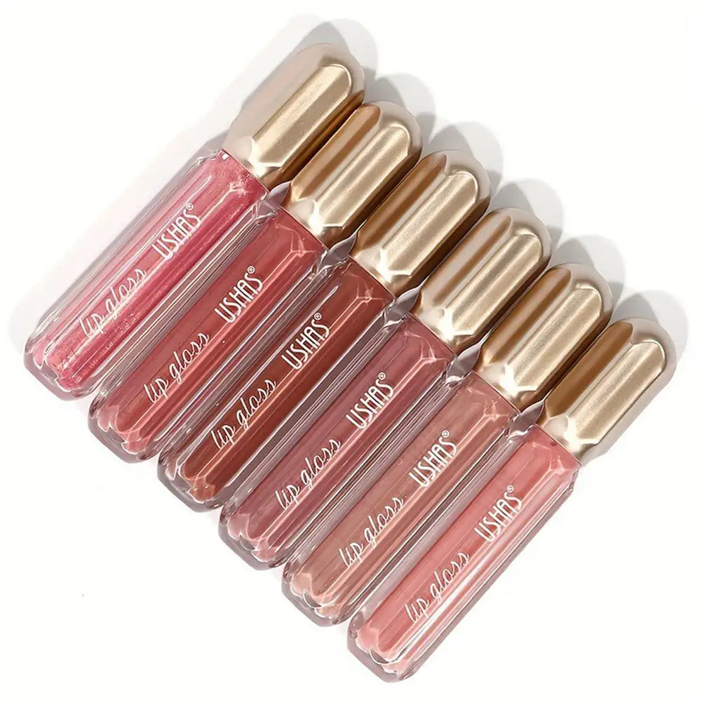 Shiny Hydrating Mirror Lip Gloss For Fuller Lips Long-Lasting Moisturizing Nude Lip Plumper Glossy Lip Gloss For Daily Makeup