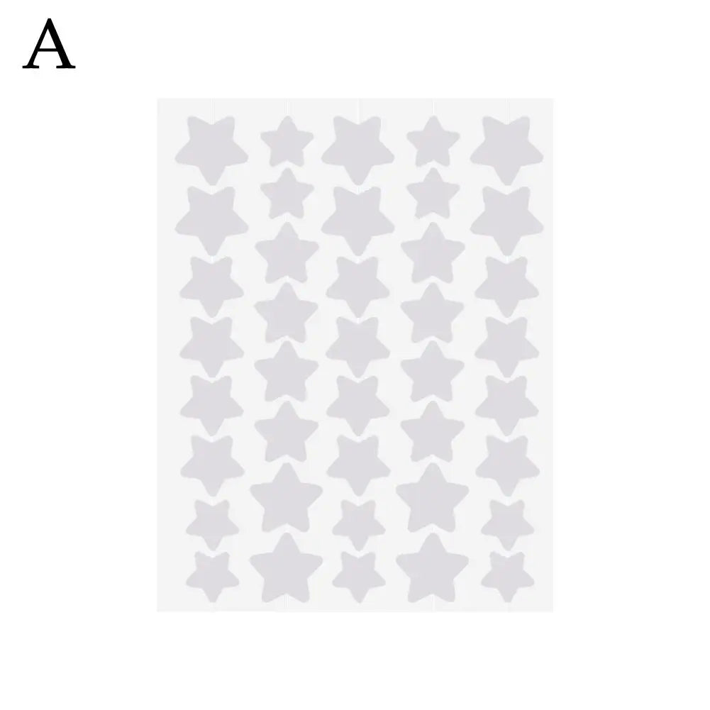 Star Acne/Pimple Patch, Yellow Star Shaped Acne Absorbing Cover Patch, Invisible Hydrocolloid For Face Acne Dots