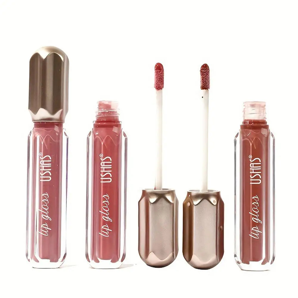 Shiny Hydrating Mirror Lip Gloss For Fuller Lips Long-Lasting Moisturizing Nude Lip Plumper Glossy Lip Gloss For Daily Makeup