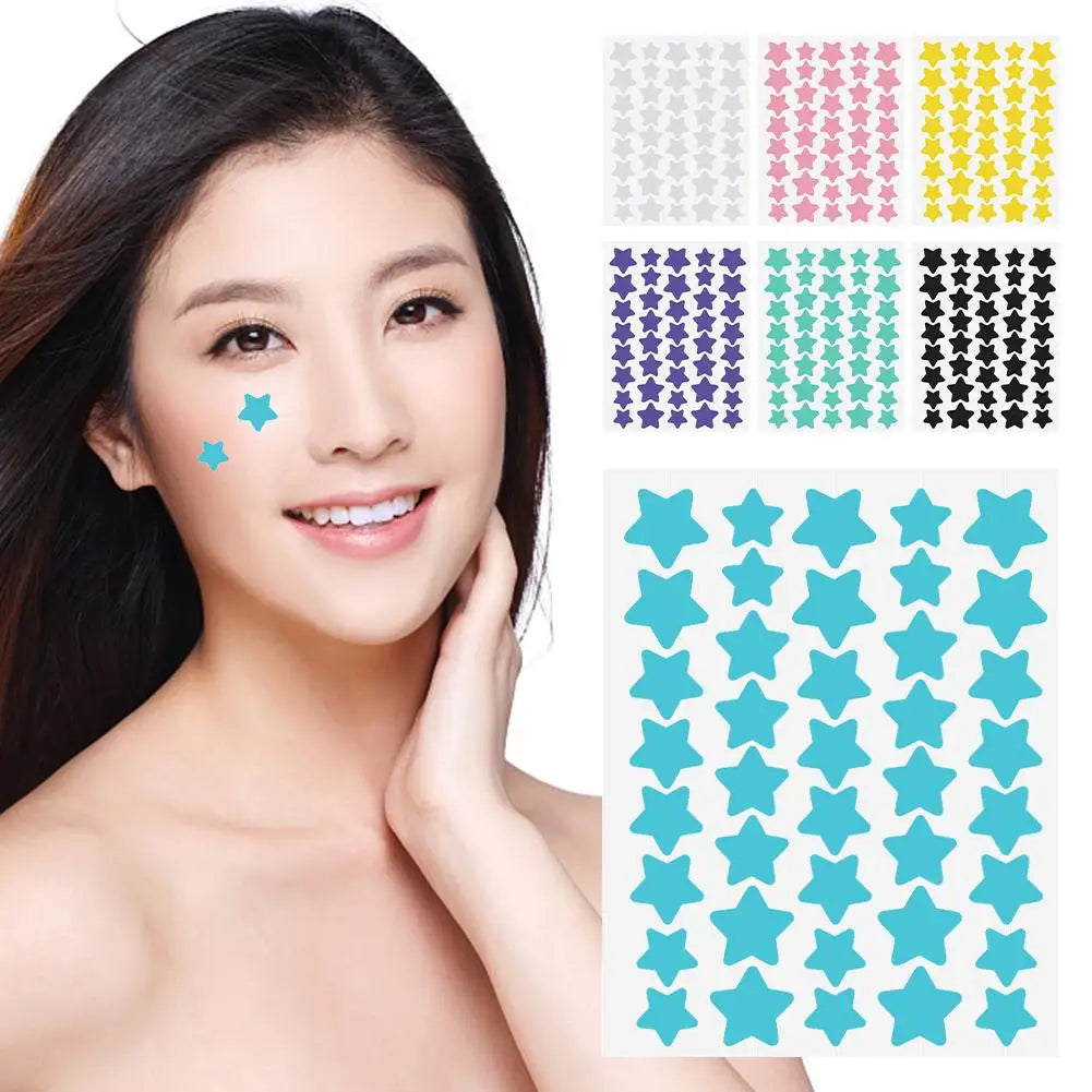 Star Acne/Pimple Patch, Yellow Star Shaped Acne Absorbing Cover Patch, Invisible Hydrocolloid For Face Acne Dots