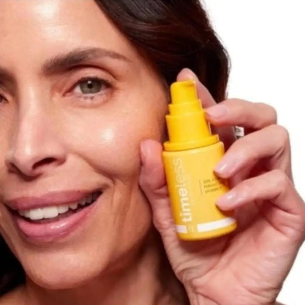 Timeless 20% Vitamin C Antioxidant Serum, Brightening Hydration Even skin tone for Radiance Enhance Skin Elasticity Shrink Pores