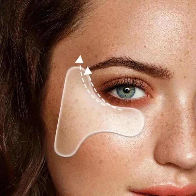 [Silicone Eye Patch] Silicone T-shaped Eye Patch Portable Facial Skincare, 100% Silicone Material, Strong Adhesion