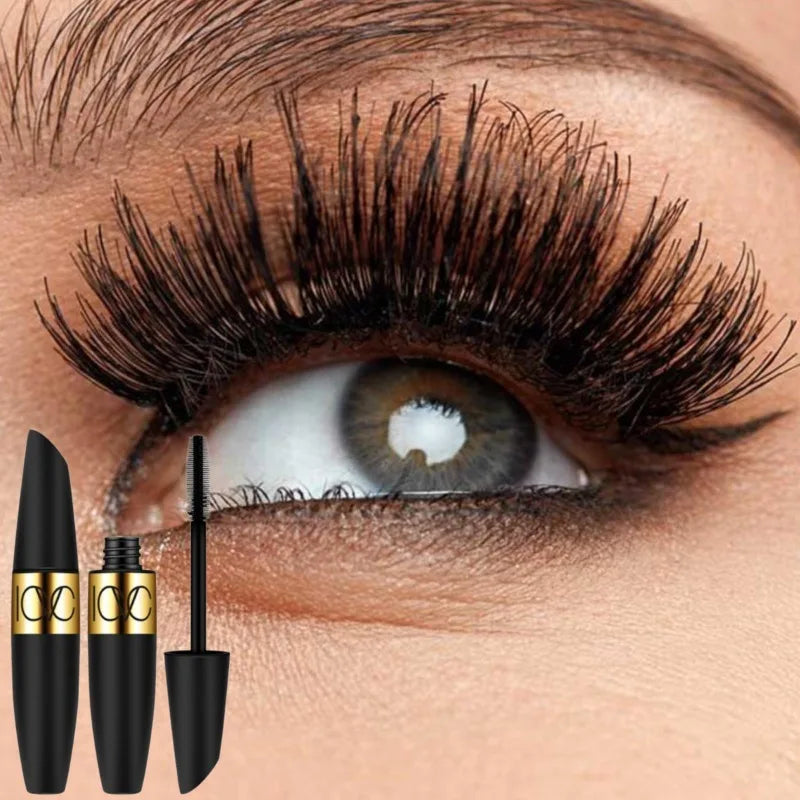 Fiber Mascara Thick Curly, Waterproof and Sweat-proof, Long-lasting Curly, Waterproof Mascara Eyelashes