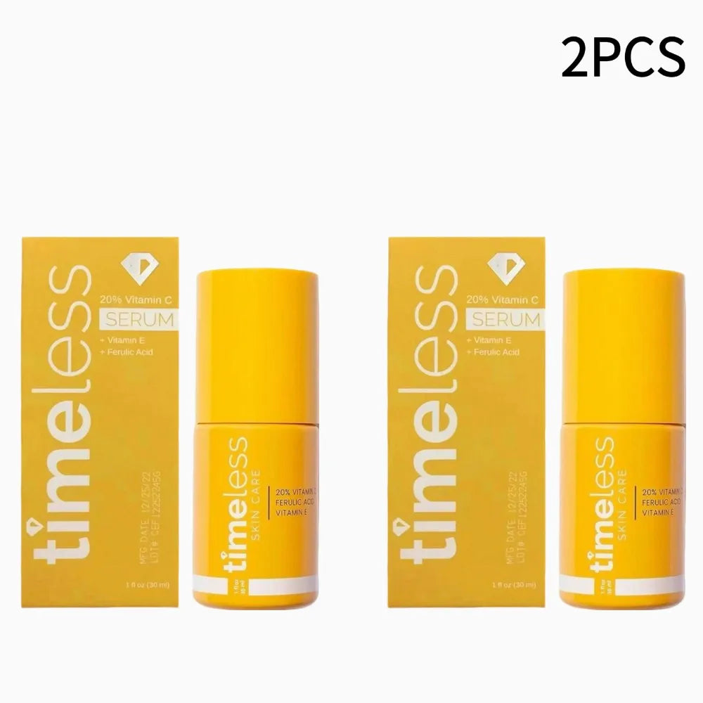Timeless 20% Vitamin C Antioxidant Serum, Brightening Hydration Even skin tone for Radiance Enhance Skin Elasticity Shrink Pores