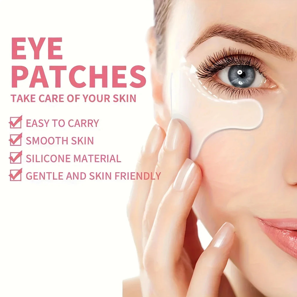 [Silicone Eye Patch] Silicone T-shaped Eye Patch Portable Facial Skincare, 100% Silicone Material, Strong Adhesion