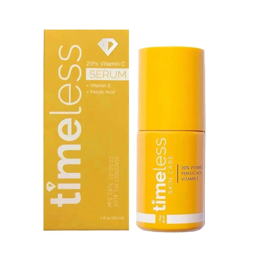 Timeless 20% Vitamin C Antioxidant Serum, Brightening Hydration Even skin tone for Radiance Enhance Skin Elasticity Shrink Pores