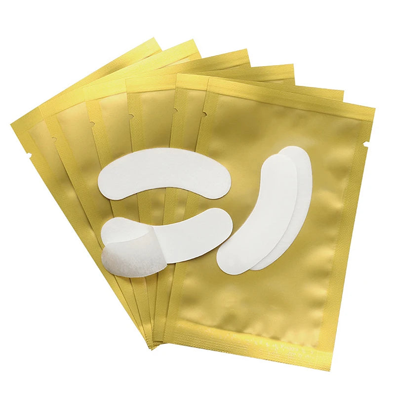 50Pairs/Lot Eye Patch Non Irritation Comfort Fit Mini Under Gel Eye Pad For Eyelash Extensions Eyepads Cosmetic Beauty Tools